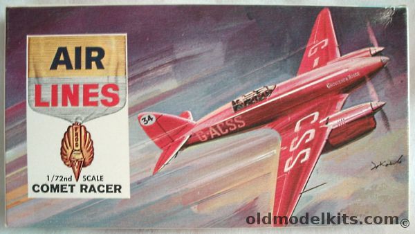 Air Lines 1/72 DH-88 Comet Racer - (ex Frog), 4901 plastic model kit